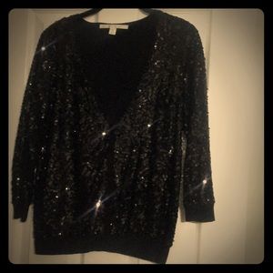 Black Sequin Cardigan!!
